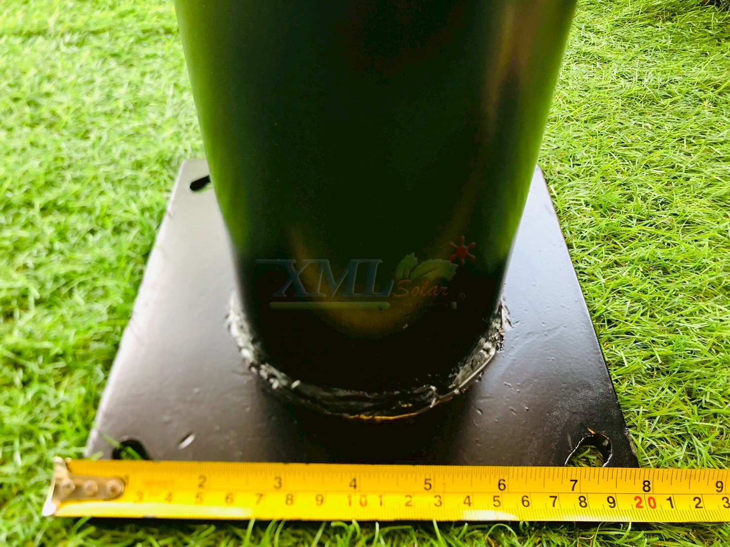 เสาไฟสนาม สีดำ สูง 6 เมตร (ปลาย 3 นิ้ว)