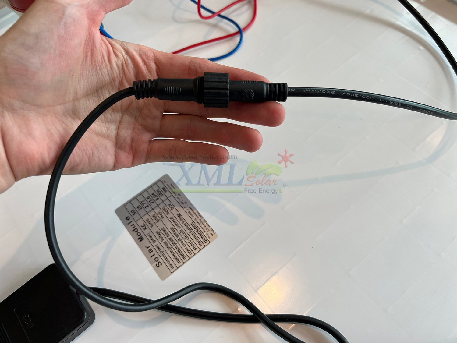 สายเคเบิ้ลต่อขยาย ยาว 5 เมตร (สำหรับรุ่นปั๊ม DC 12v.)(หัวกลม)