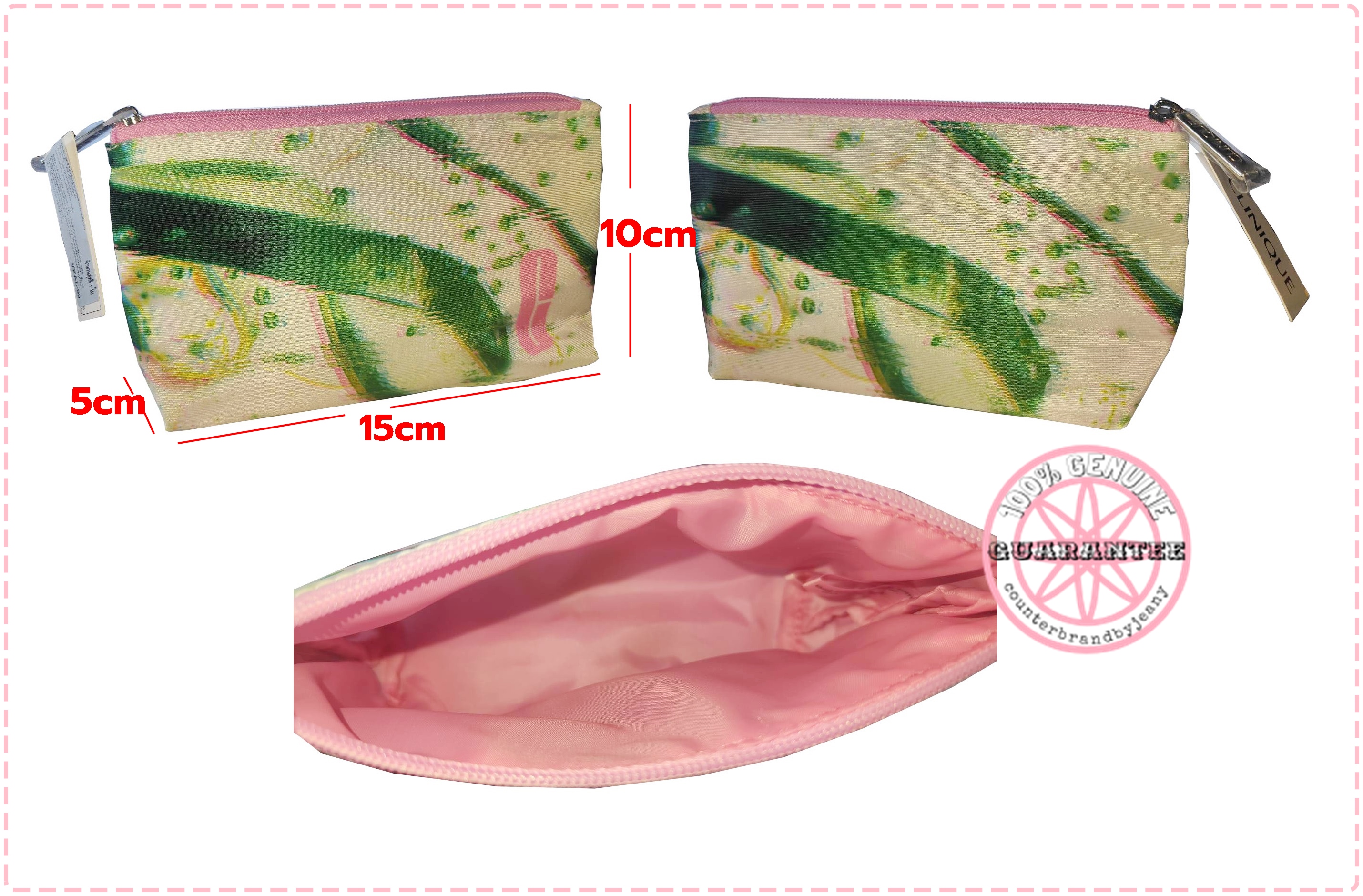 กระเป๋าใส่เครื่องสำอาง CLINIQUE Blur Graphic Design Pouch (พร้อมส่ง