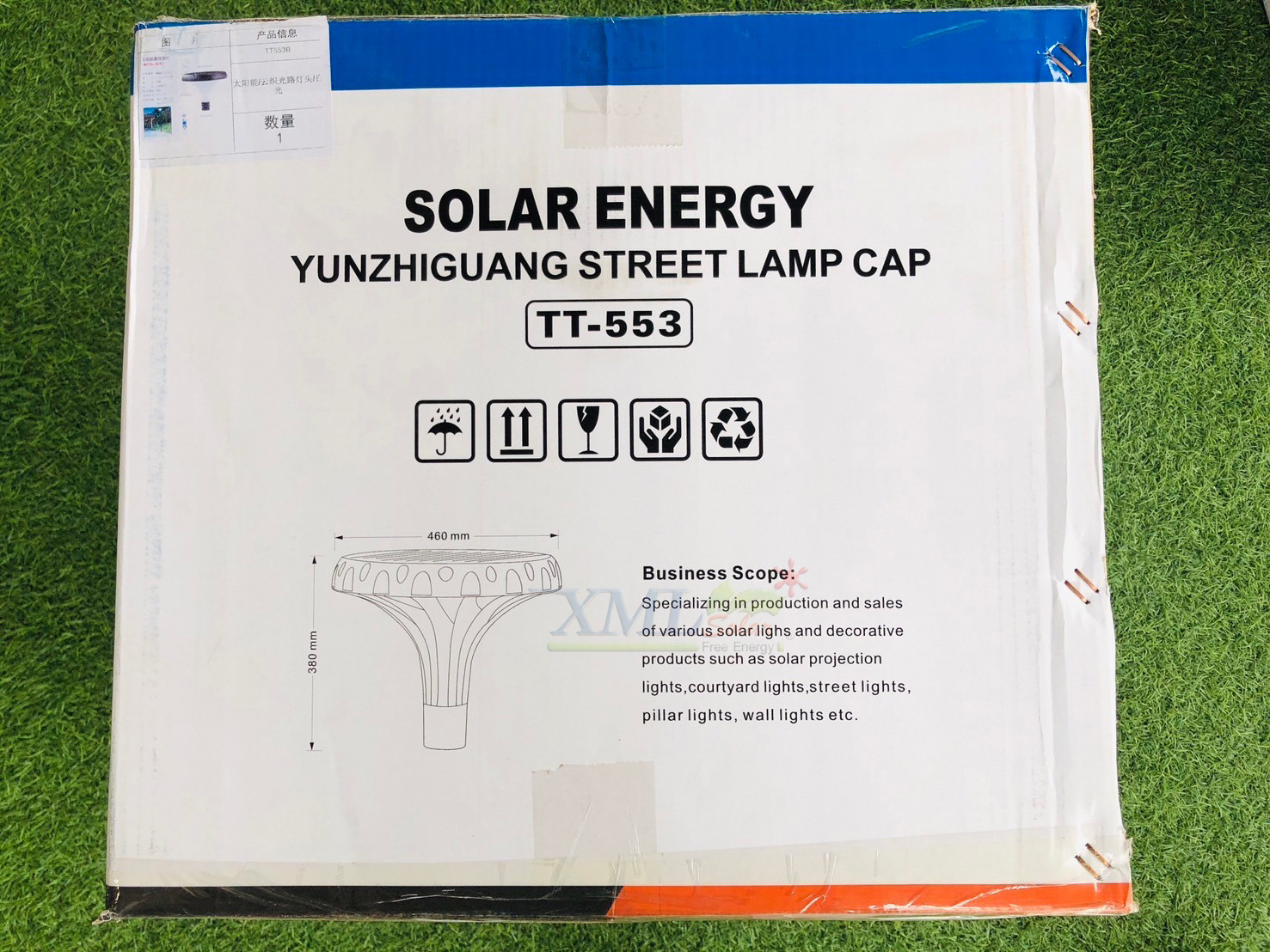 TT-553 รุ่น โคมไฟหัวเสาโซล่าเซลล์