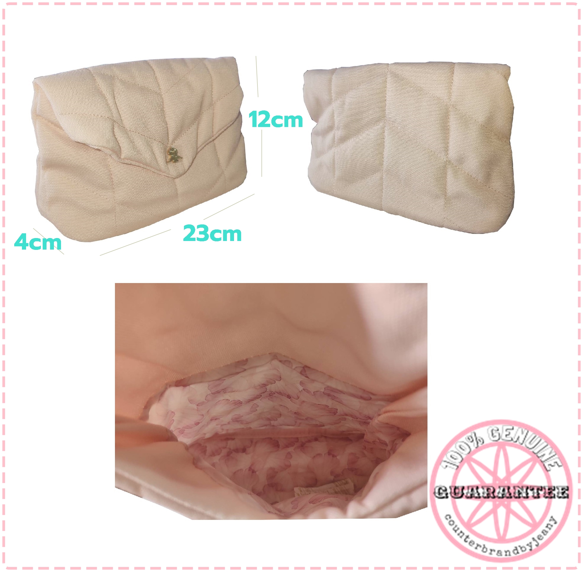กระเป๋าเครื่องสำอาง สีชมพูอ่อน เบบี้พิงค์ SISLEY Baby Pink Pouch (พร้อมส่ง)