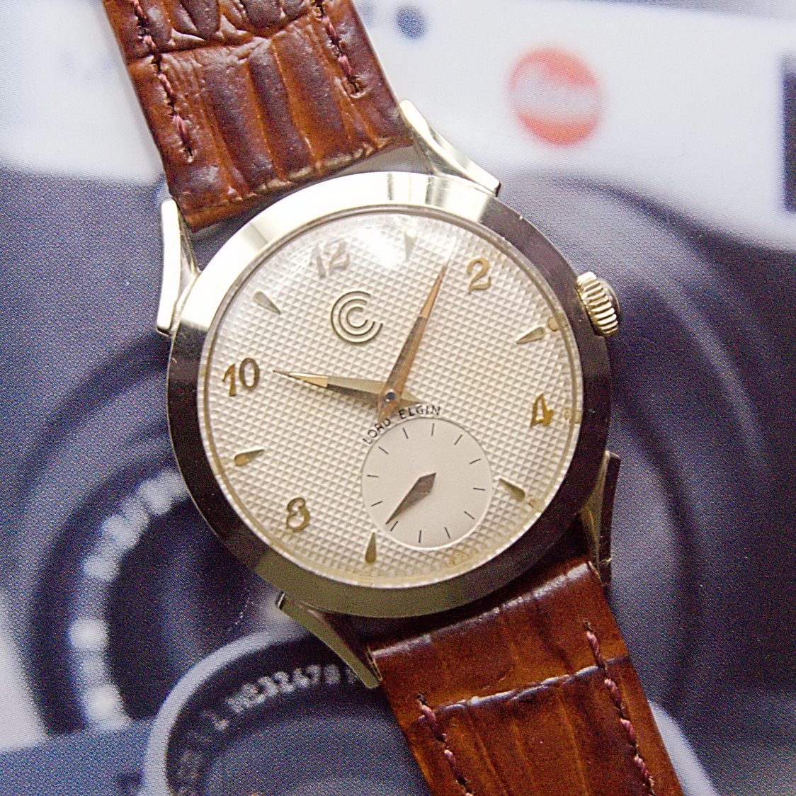 นาฬิกาเก่า LORD ELGIN ไขลานสองเข็มครึ่ง