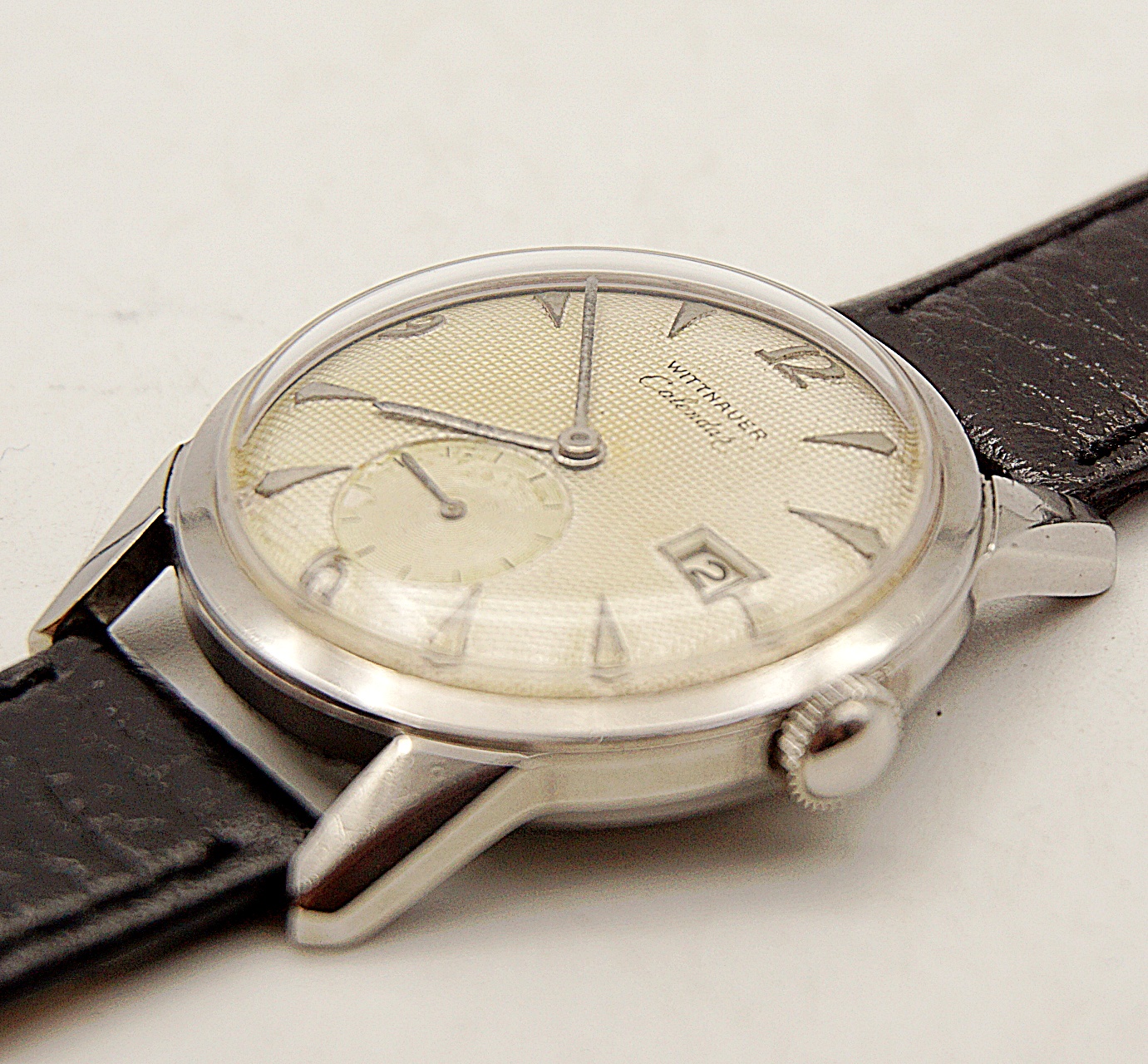 นาฬิกาเก่า WITTNAUER BY LONGINES ไขลานสองเข็มครึ่ง