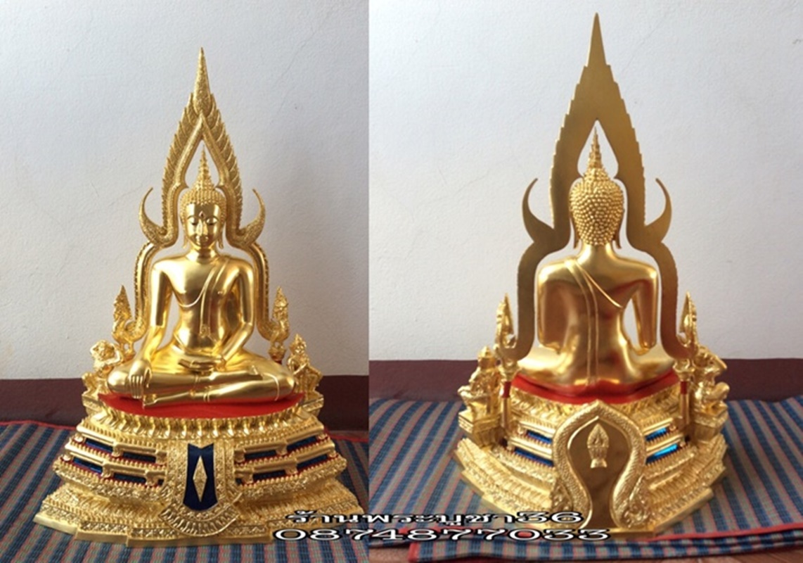 พระพุทธชินราชหน้าตัก12นิ้ว พระพุทธชินราชเนื้อทองเหลืองปิดทองแท้ ขนาดหน้าตัก12นิ้ว ฐาน2ชั้น จากวัดใหญ่พิษณุโลก รหัส388