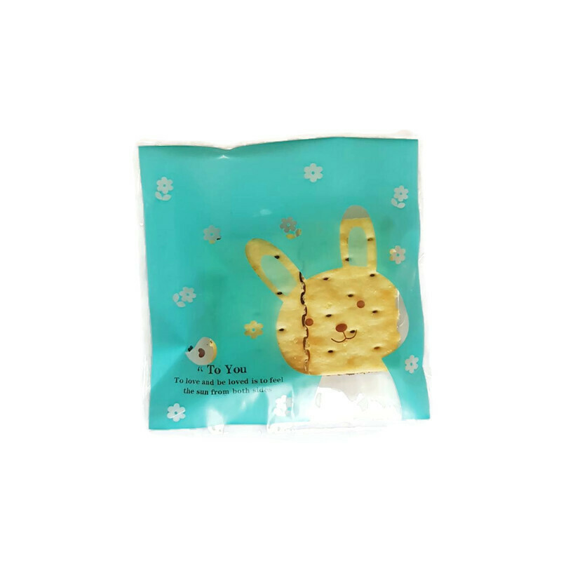ถุงคุกกี้ เบเกอรี่ ขนม แบบมีเทปกาว 95-100 ใบ/แพ็ค (10*10+3 cm.)
