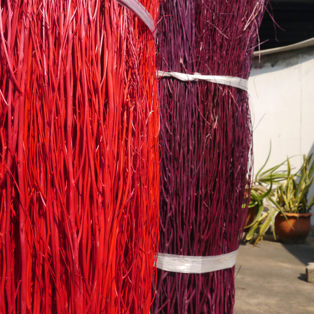 ก้านไม้งาไม่ตัด สีธรรมชาติ/ย้อมสี 100/300/500/1000g