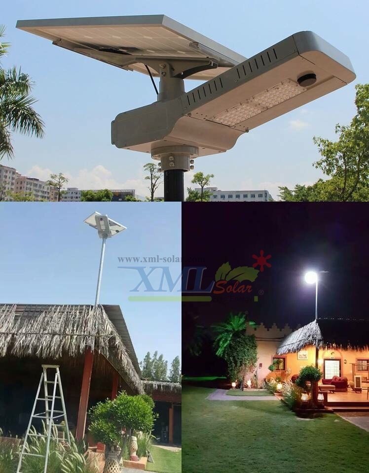โคมไฟถนนอัจฉริยะ โซล่าเซลล์ 65 Watt Monocrystalline