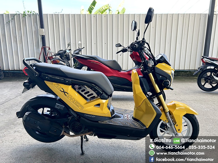 ★ดาวน์ 5,000★ZOOMER-X ปี66 สีเหลือง วิ่งน้อย ชุดสวยรอบคัน เดิมๆทั้งคัน เครื่องแน่น เครื่องดี ศูนย์ดี รถพร้อมใช้งาน ราคา 43,900