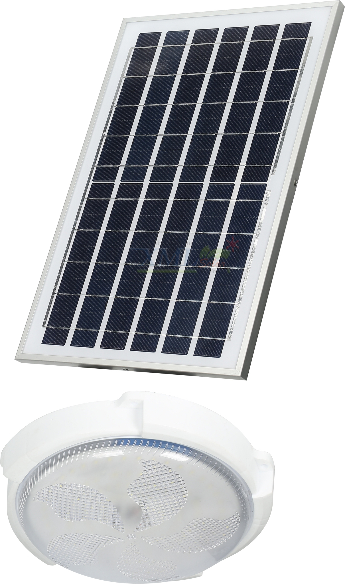 โคมไฟซาลาเปาโซล่าเซลล์ ติดเพดาน-ผนัง รุ่น 80W. (แสงขาว)