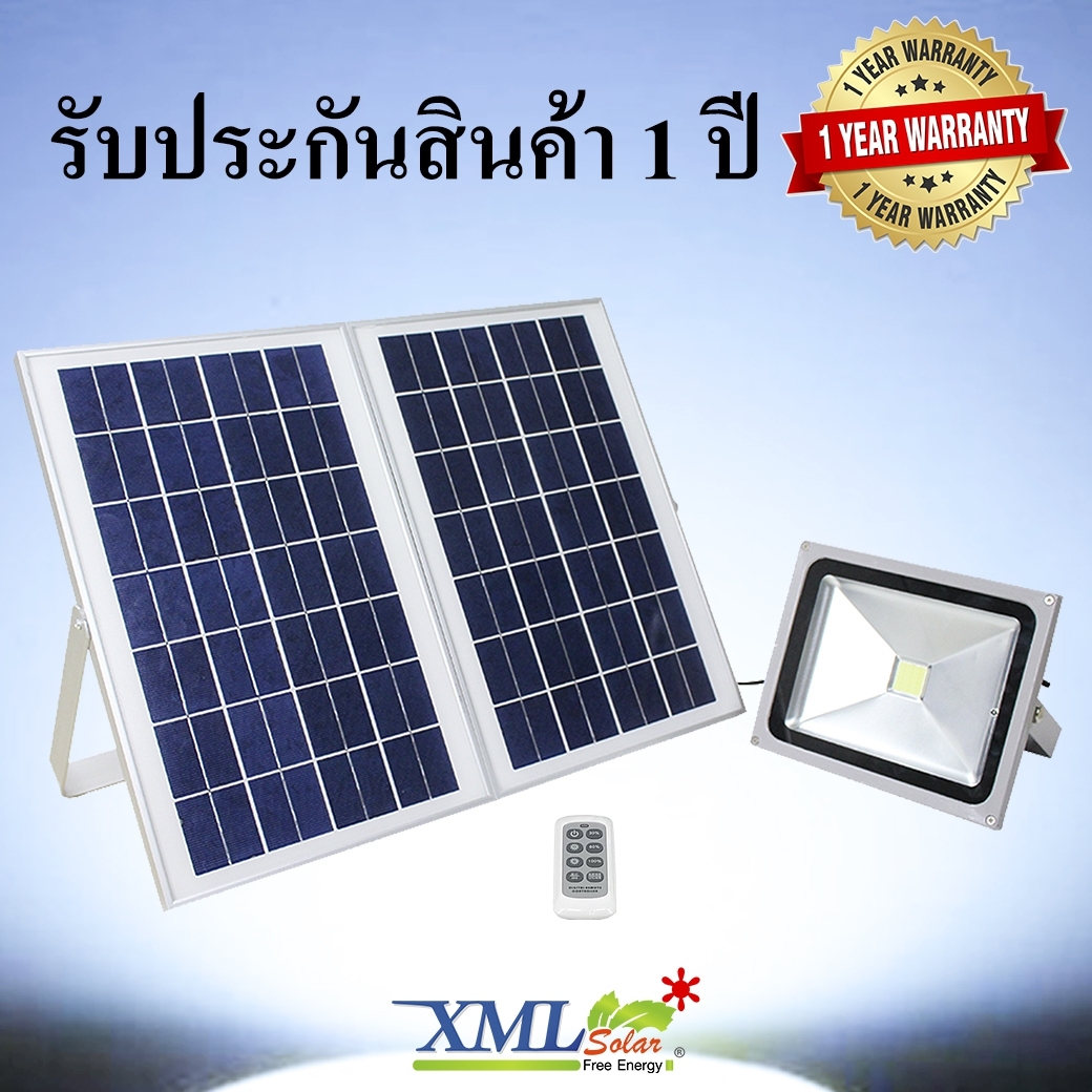 ไฟสปอตไลท์โซล่าเซลล์ รุ่น 30 Watt (เเสง : ขาว)