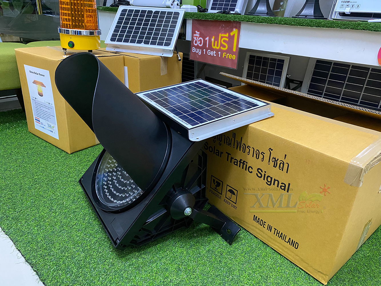 ไฟเตือนจราจร ทางแยก รุ่น 10 watt 170 led (แสง: สีเหลือง)