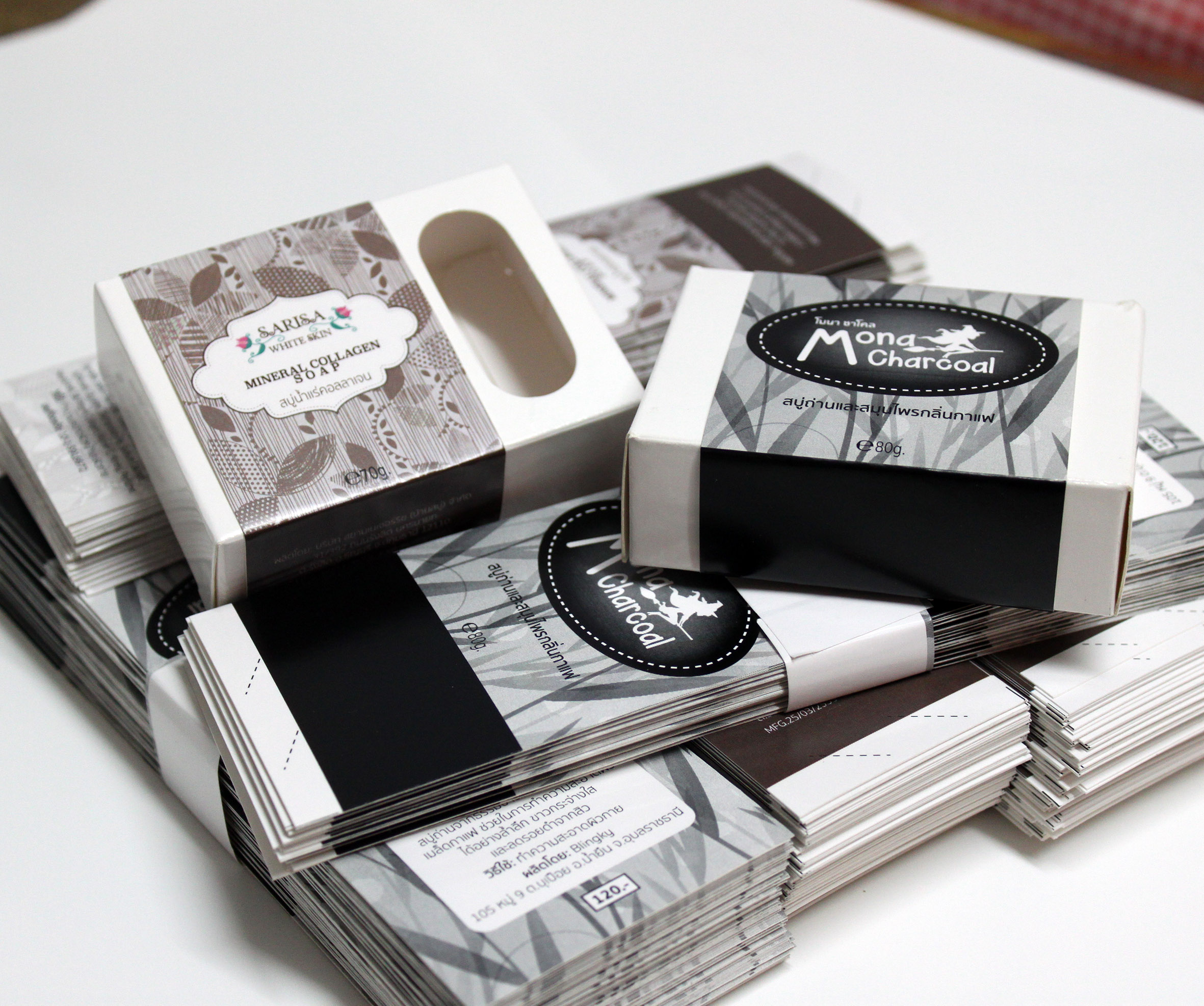 กล่องสบู่สำเร็จรูป แบบเจาะ สีขาว