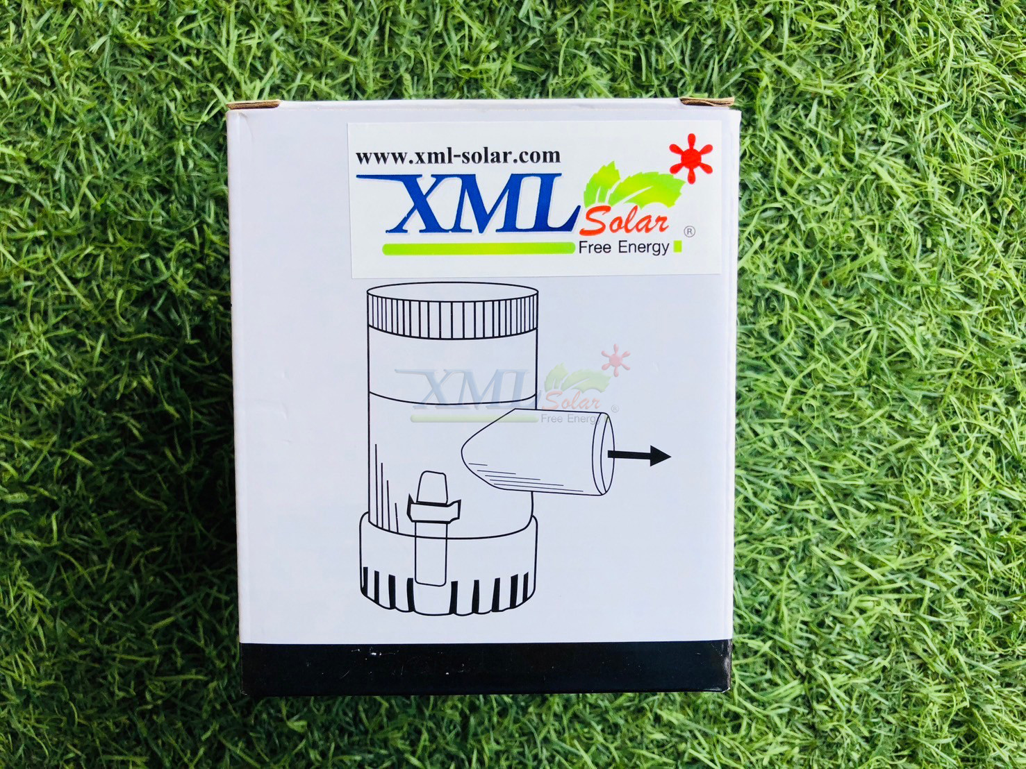 ปั๊ม DC 24 V (ปั๊มสีน้ำเงินเเดง) พร้อม เเผงโซล่าเซลล์ โค้งงอได้ 120W