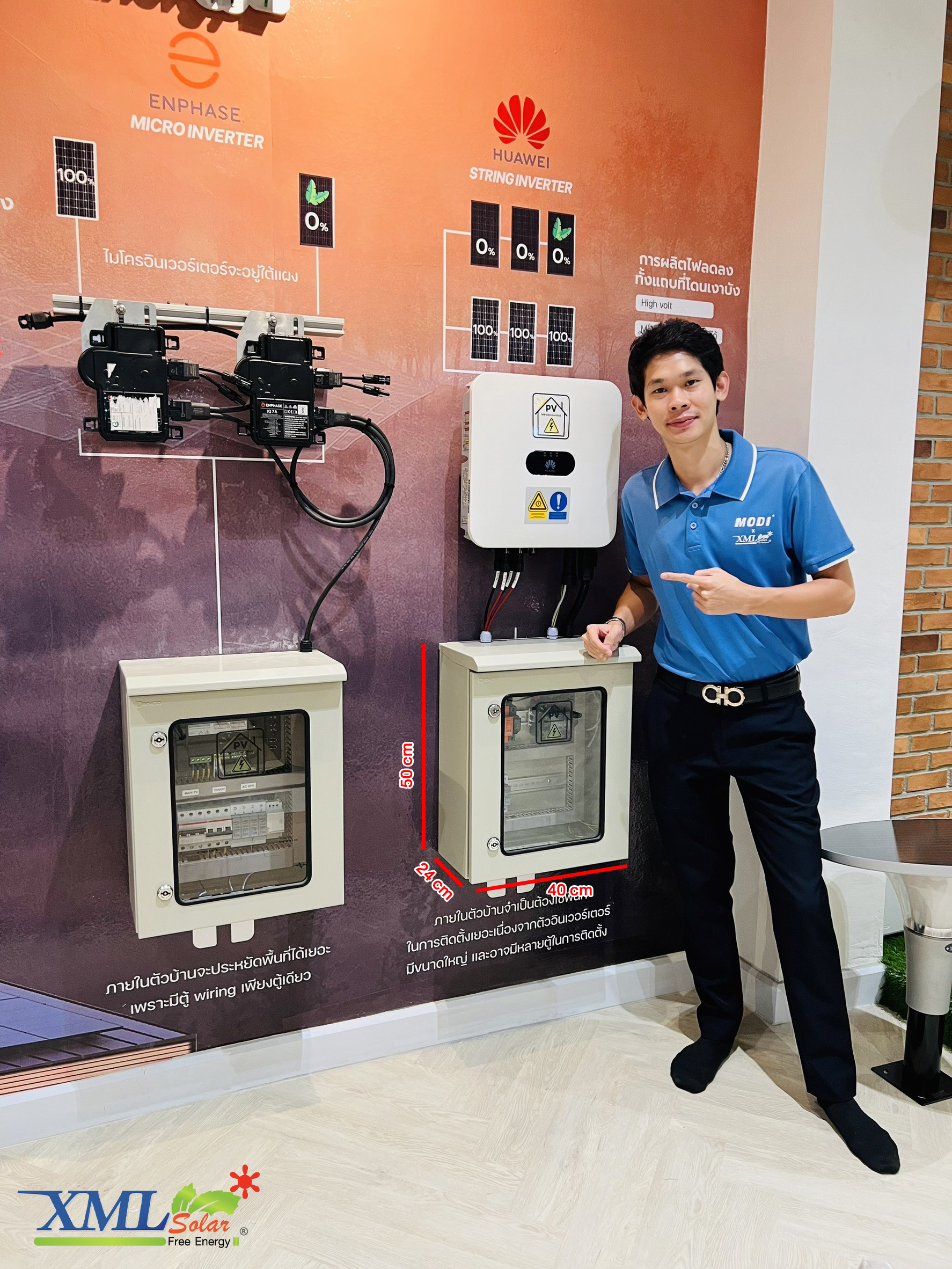 ระบบโซล่าเซลล์ติดหลังคา Enphase Solar Rooftop ขนาด 100.40 KW (ON-GRID) 3 Phase พร้อมติดตั้ง
