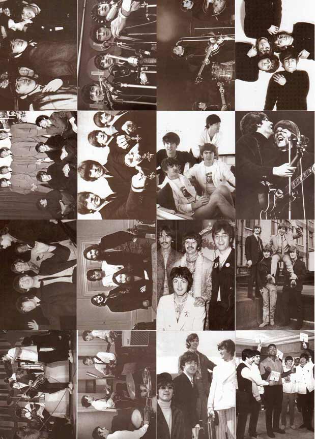 โปสการ์ด The Beatles ภาพขาวดำ 16 ใบ