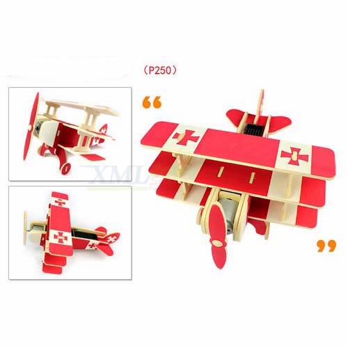 ของเล่นพลังงานแสงอาทิตย์ รุ่น เครื่องบินไม้ ลำเล็ก ชุด 6 แบบ