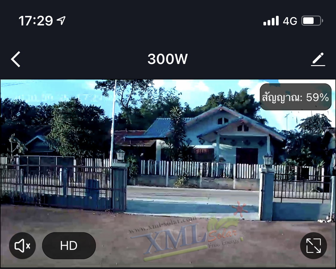 ไฟสปอตไลท์โซล่าเซลล์ 300 W. รุ่น Smart IOT With CCTV Camera (เเสง : ขาว)