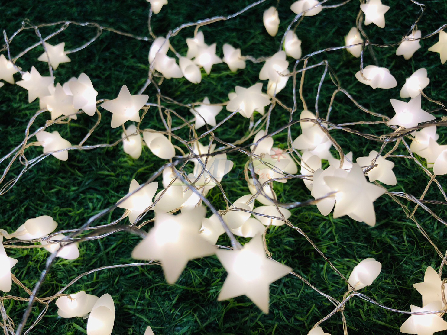 ไฟกระพริบโซล่าเซลล์ ทรงดาว 120 ดวง รุ่น MD-SOLAR-C2012 (เเสง : เหลืองวอมไวท์)