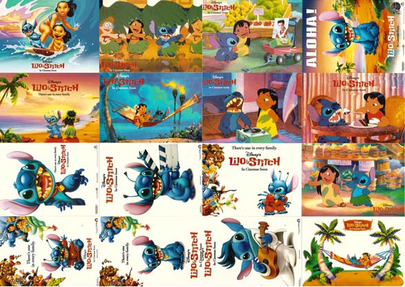 Postcard Lilo & Stitch 16 ใบ