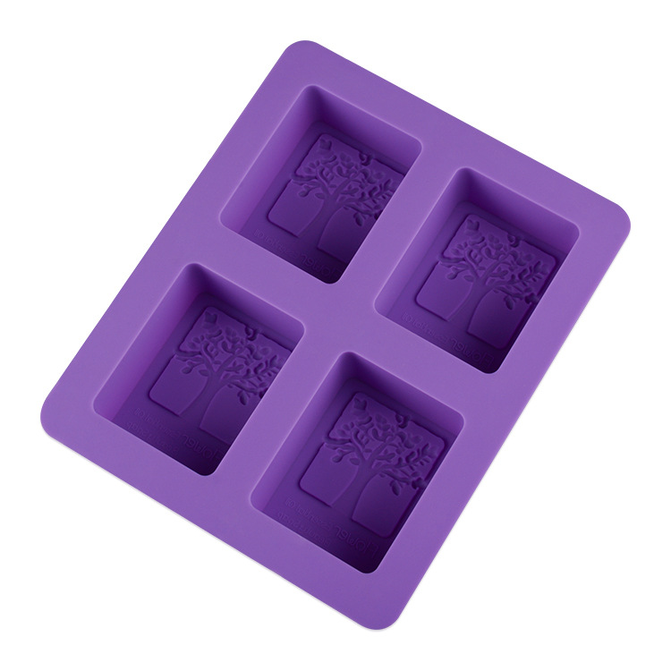 แม่พิมพ์ซิลิโคน พิมพ์สบู่ พิมพ์วุ้น พิมพ์ขนม รูปต้นไม้ (น้ำหนักสบู่ : 110 G.)