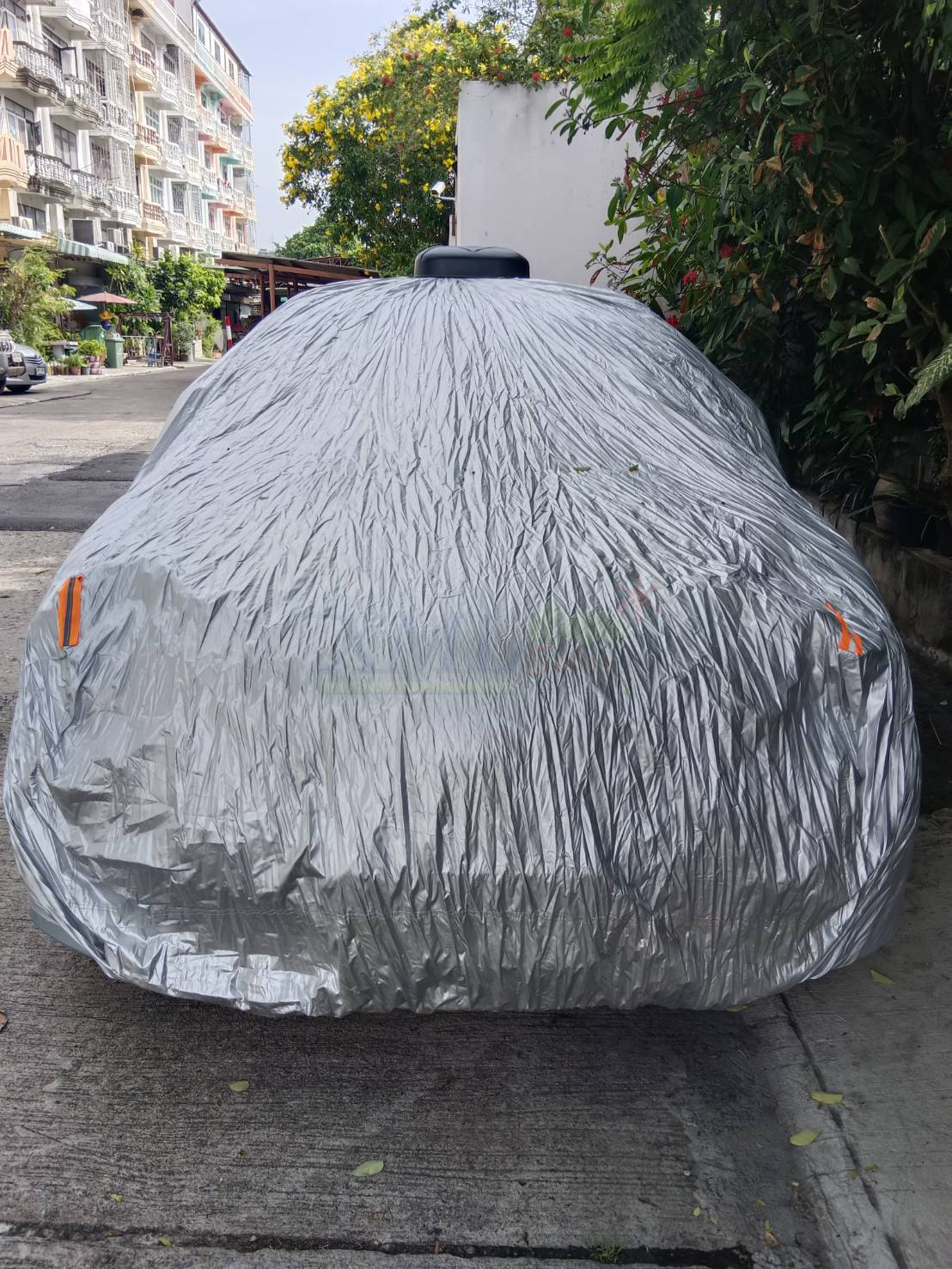 ชุดผ้าคลุมรถยนต์โซล่าเซลล์ ไซต์ 3XXL สำหรับรถขนาดกลาง