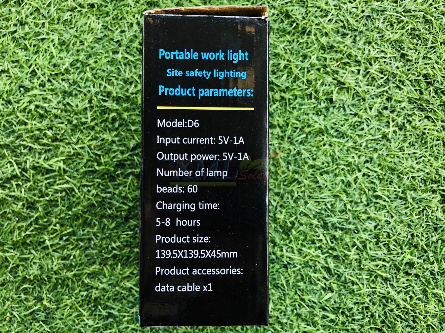 โคมไฟพกพาโซล่าเซลล์ 1800 Lumen รุ่น MD-SL-D6-200W-ORG (เปิดได้ 3 แสง)