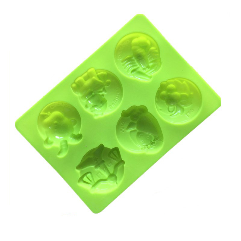 โมล(Mold) แม่พิมพ์ซิลิโคน ทำวุ้น ขนม สบู่ งานdiy รูป 12 ราศี (พิมพ์สีชมพู)