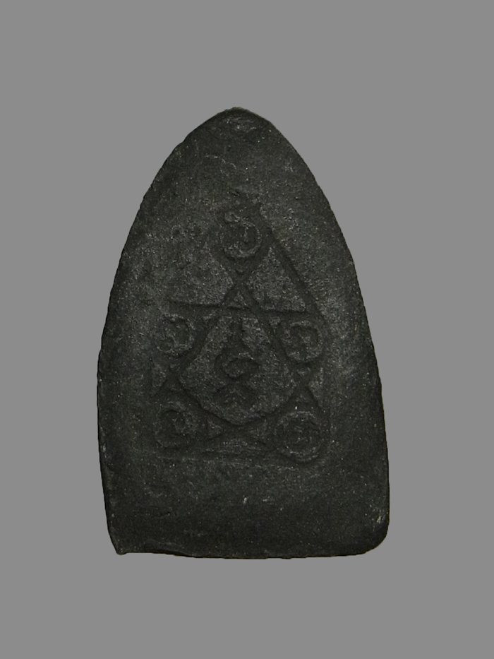 พระพุทธโธข้างเม็ด หลวงปู่เฮี้ยง วัดป่า ปี2499 หลังยันต์ห้า