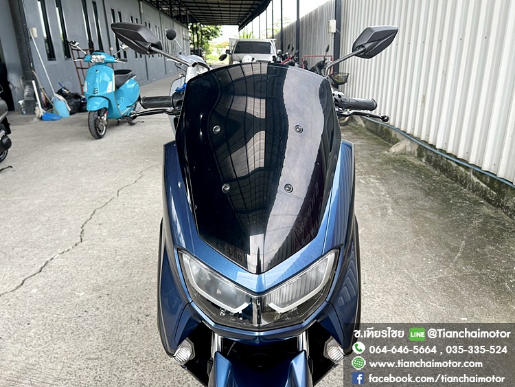 ★ฟรีดาวน์★N-MAX ปี 66 สีน้ำเงิน วิ่งน้อย ขับขี่นิ่มๆ เครื่องเดิมๆ ดอกยางแน่น เครื่องดี ศูนย์ดี ตัวรถพร้อมใช้งาน ราคา 77,500