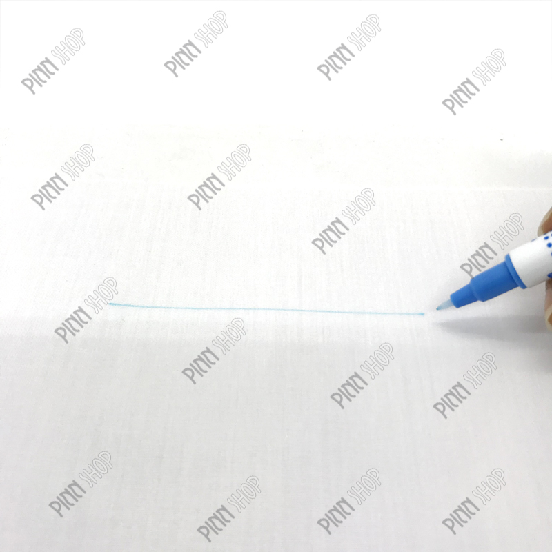 ปากกาแต้มผ้าสีฟ้า 2 ขนาดใน 1 ด้าม