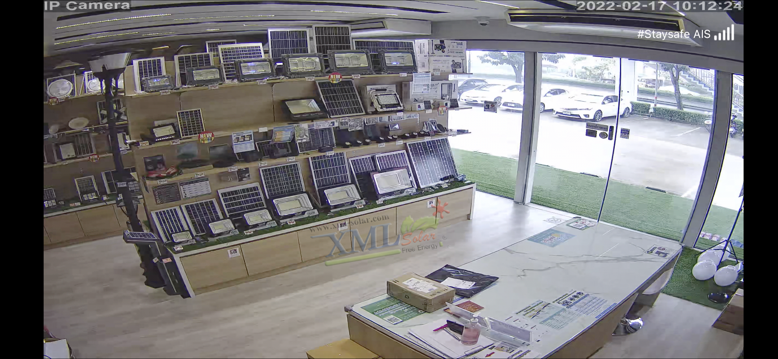 กล้องวงจรปิดโซล่าเซลล์ 80W. / ใช้simcard 4G (1080P) Solar CCTV Camera With 4G