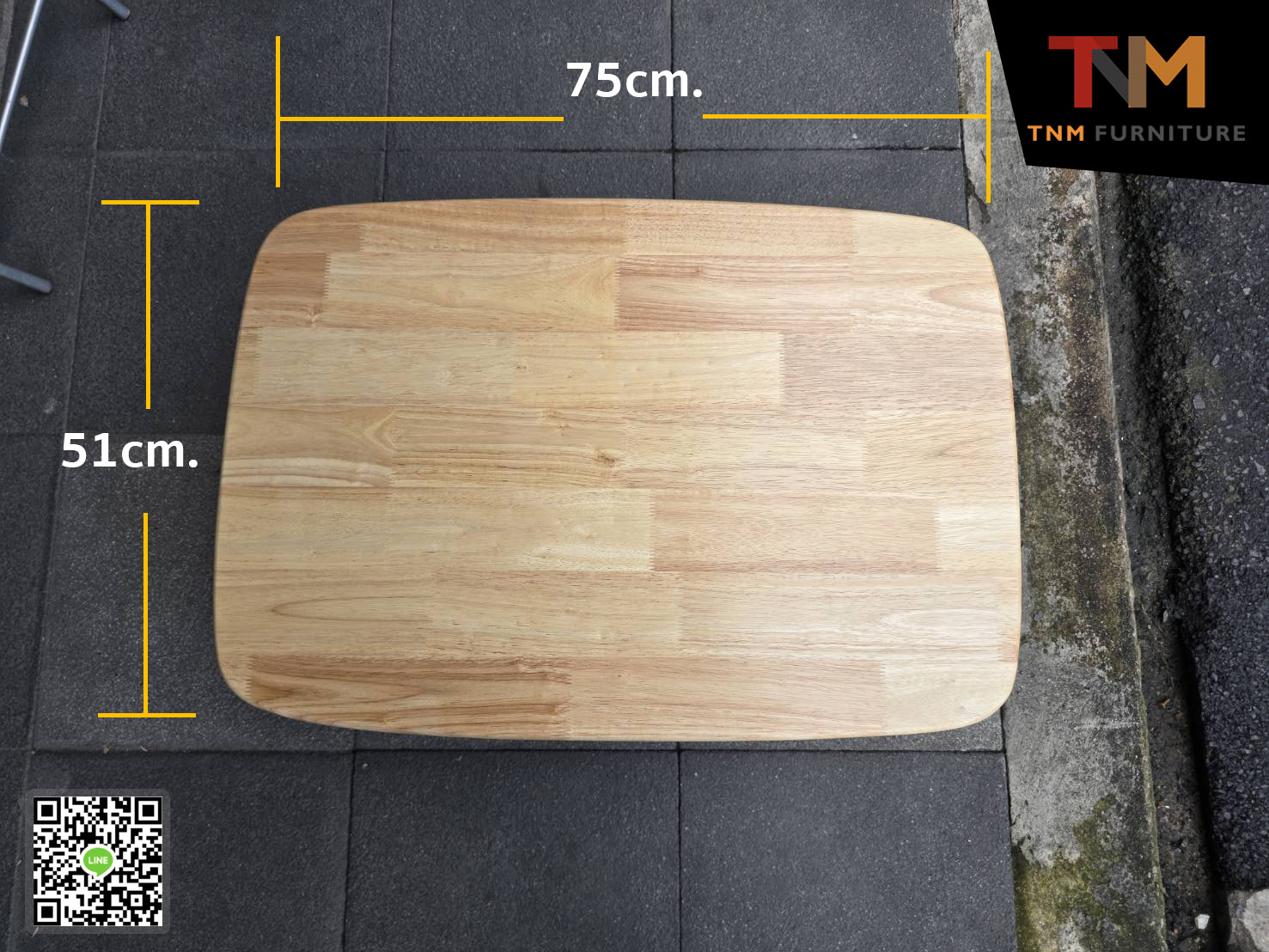 โต๊ะพับญี่ปุ่น ไม้ยางพารา