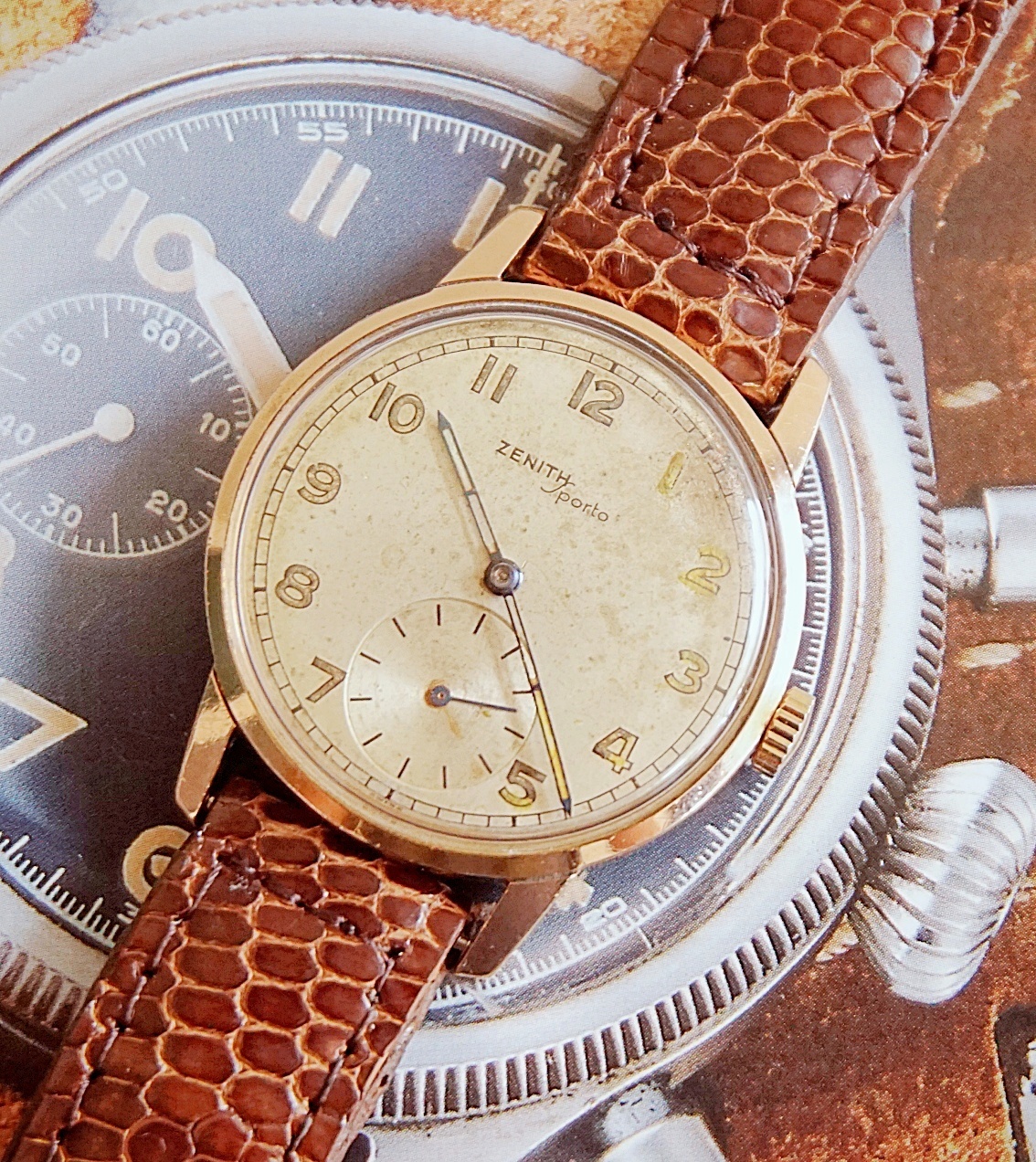 นาฬิกาเก่า ZENITH ไขลานสองเข็มครึ่ง
