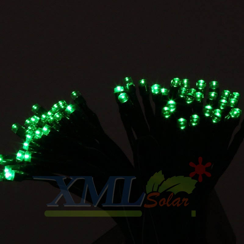 ไฟกระพริบโซล่าเซลล์ 200 LED (8 ฟังก์ชั่น) (เเสง : สีเขียว)