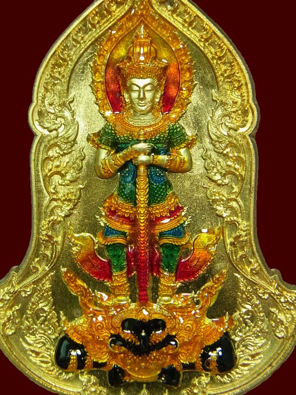 เหรียญท้าวเวสสุวรรณโณ หน้าเทวดา หลวงพ่อพัฒน์ ปี2565