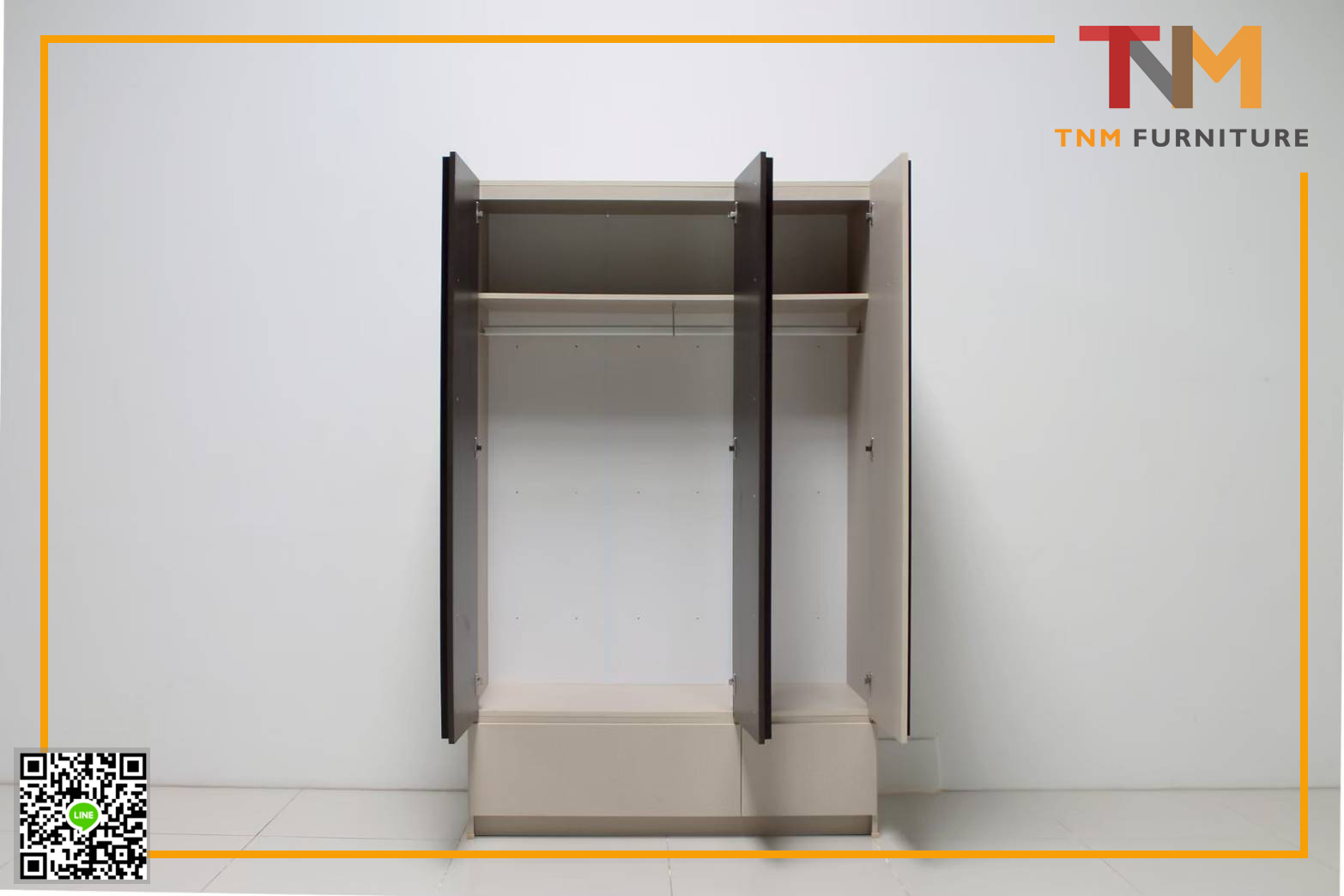 ตู้เสื้อผ้า SIMPLE 120cm. (WS-1217)