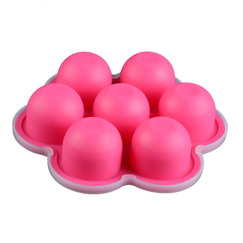 แม่พิมพ์ซิลิโคน พิมพ์สบู่ พิมพ์วุ้น พิมพ์ขนม รูปครึ่งวงกลม 7 ช่อง