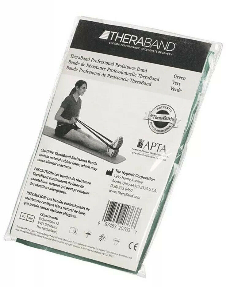 ยางยืดกายภาพบำบัด Thera band (สีเขียว)