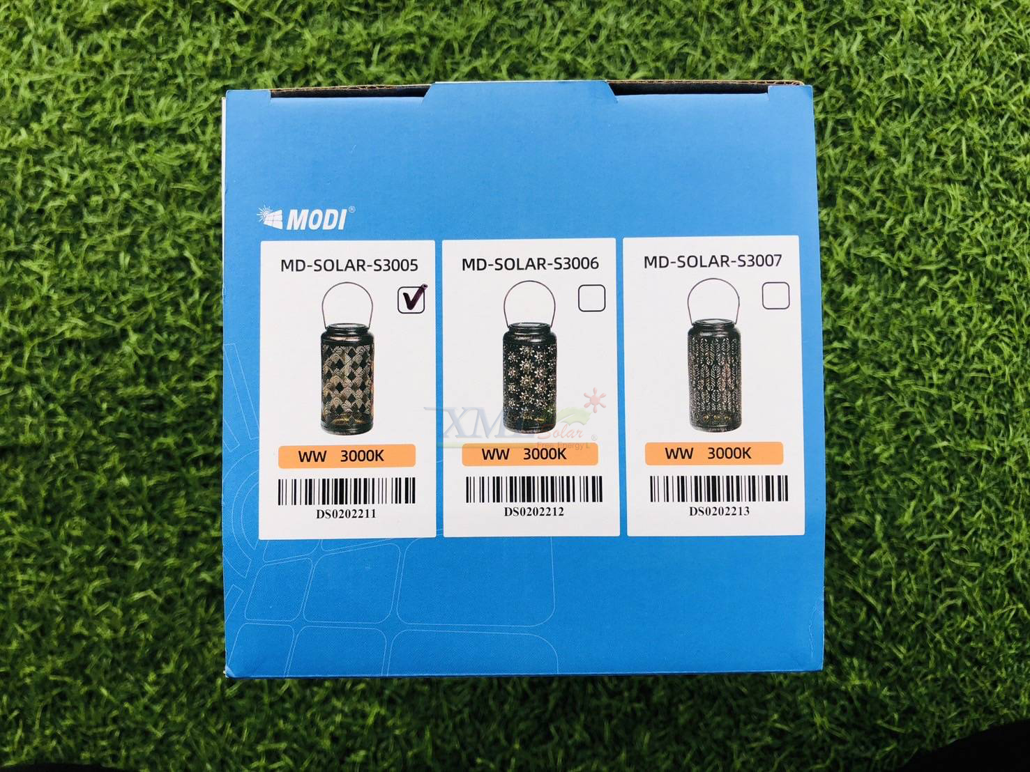 ไฟห้อยโซล่าเซลล์ MD-SOLAR รุ่น S3005 / S3006 / S3007 (แสง:เหลืองวอมไวท์)