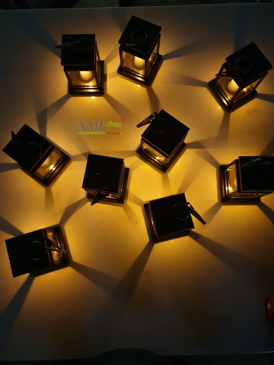 ไฟห้อยโซล่าเซลล์ ทรงเทียน (แสง:เหลืองวอมไวท์)