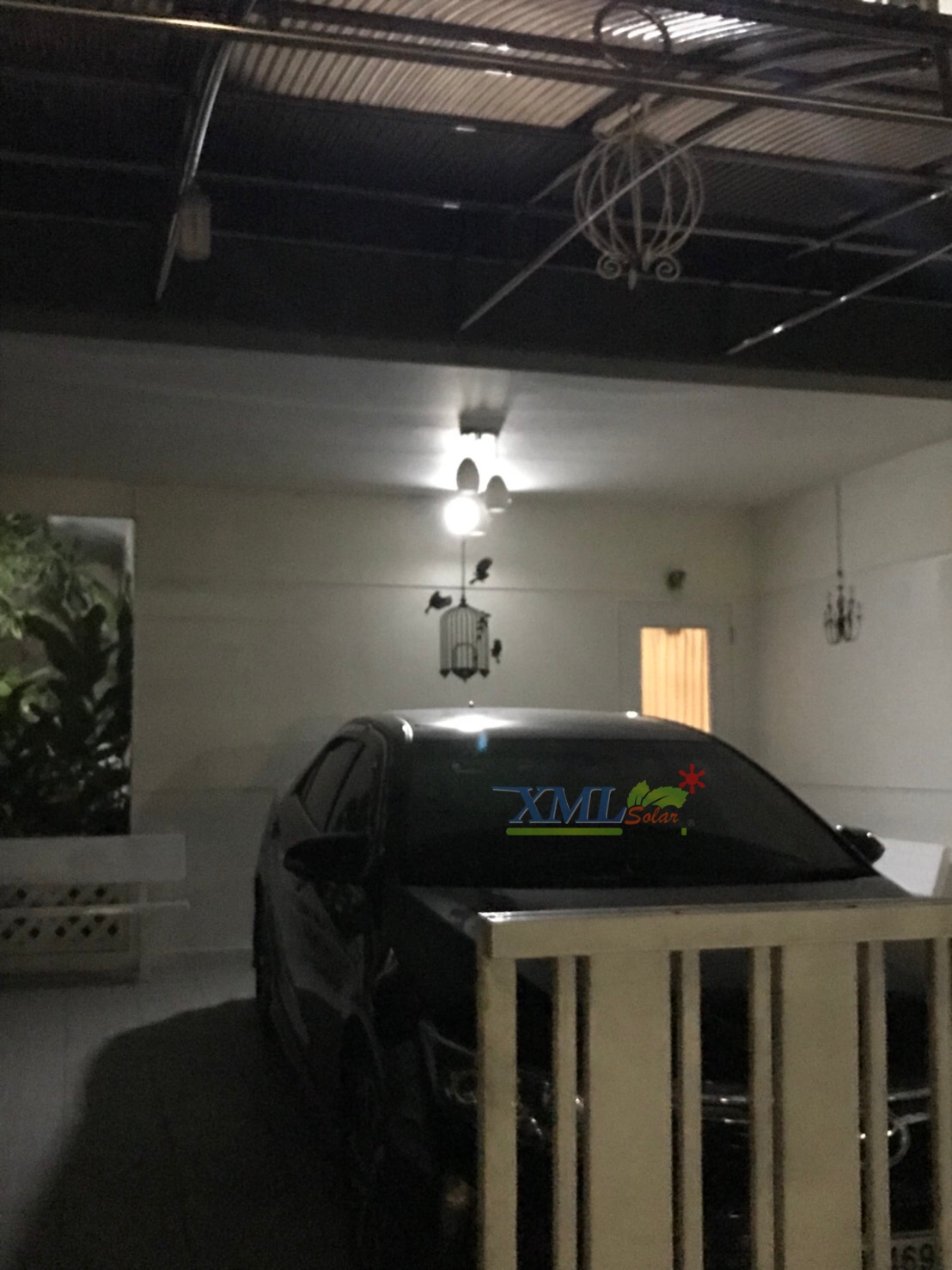 โคมไฟซาลาเปาโซล่าเซลล์ ติดเพดาน-ผนัง 30W Super Bright (แสงขาว)