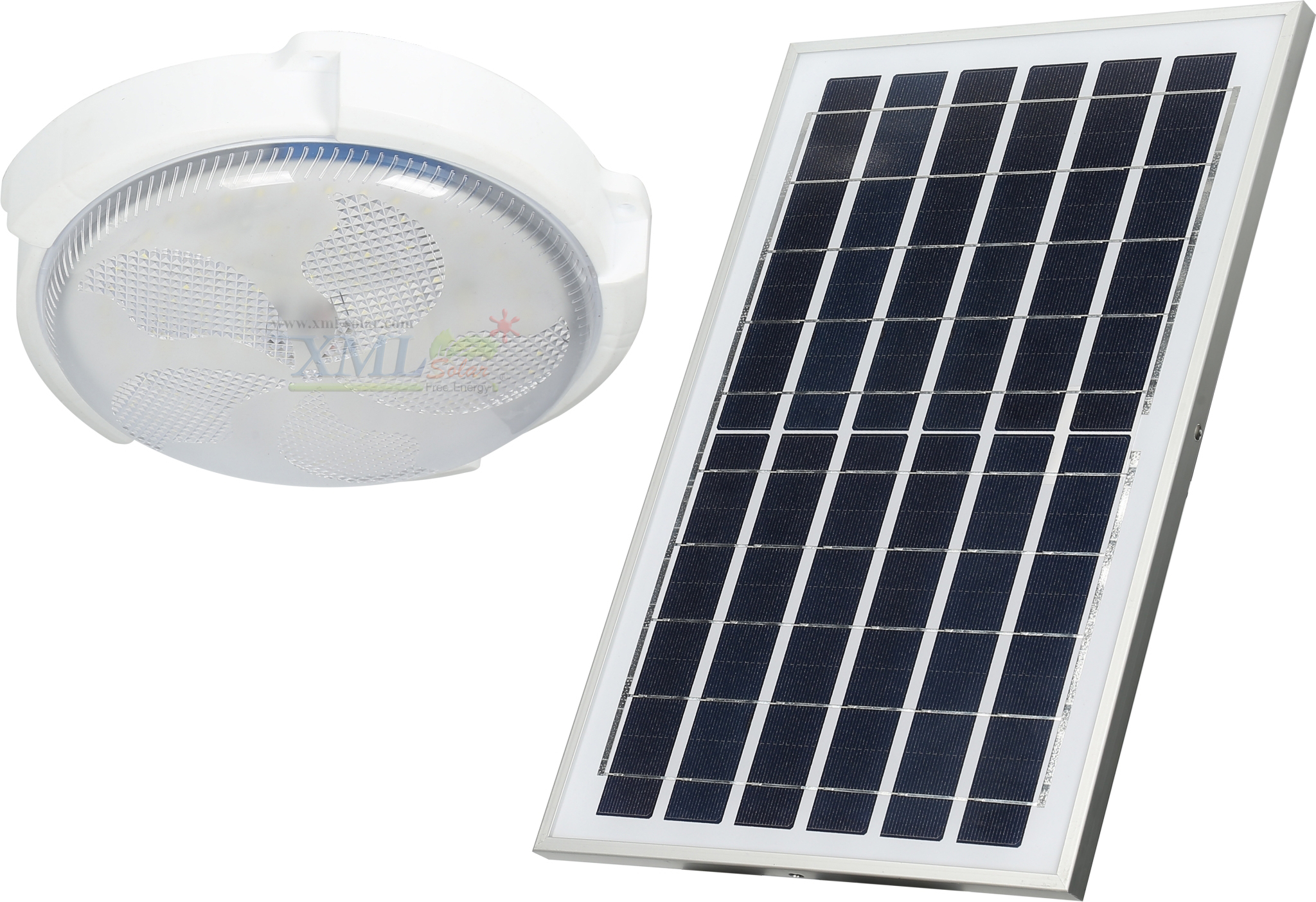 โคมไฟซาลาเปาโซล่าเซลล์ ติดเพดาน-ผนัง รุ่น 80W. (แสงขาว)