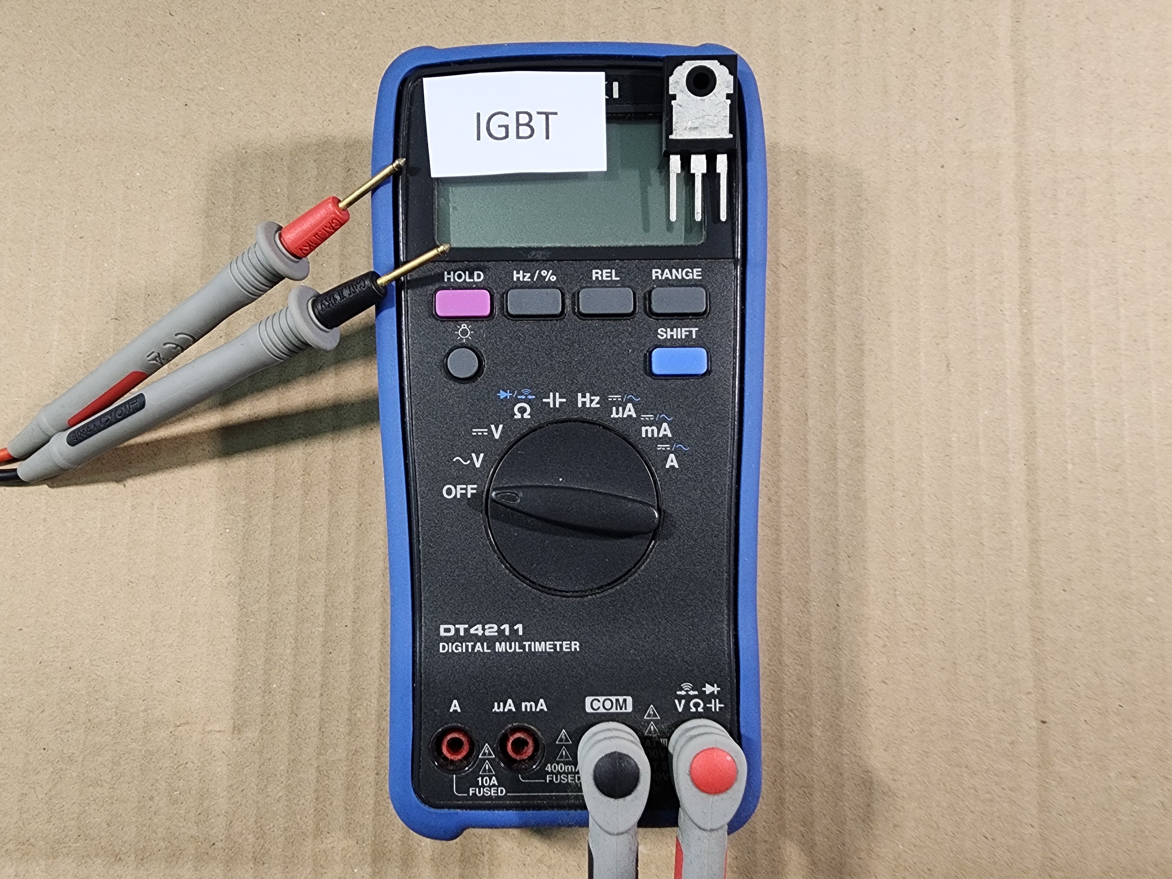 How to test IGBT with multimeter