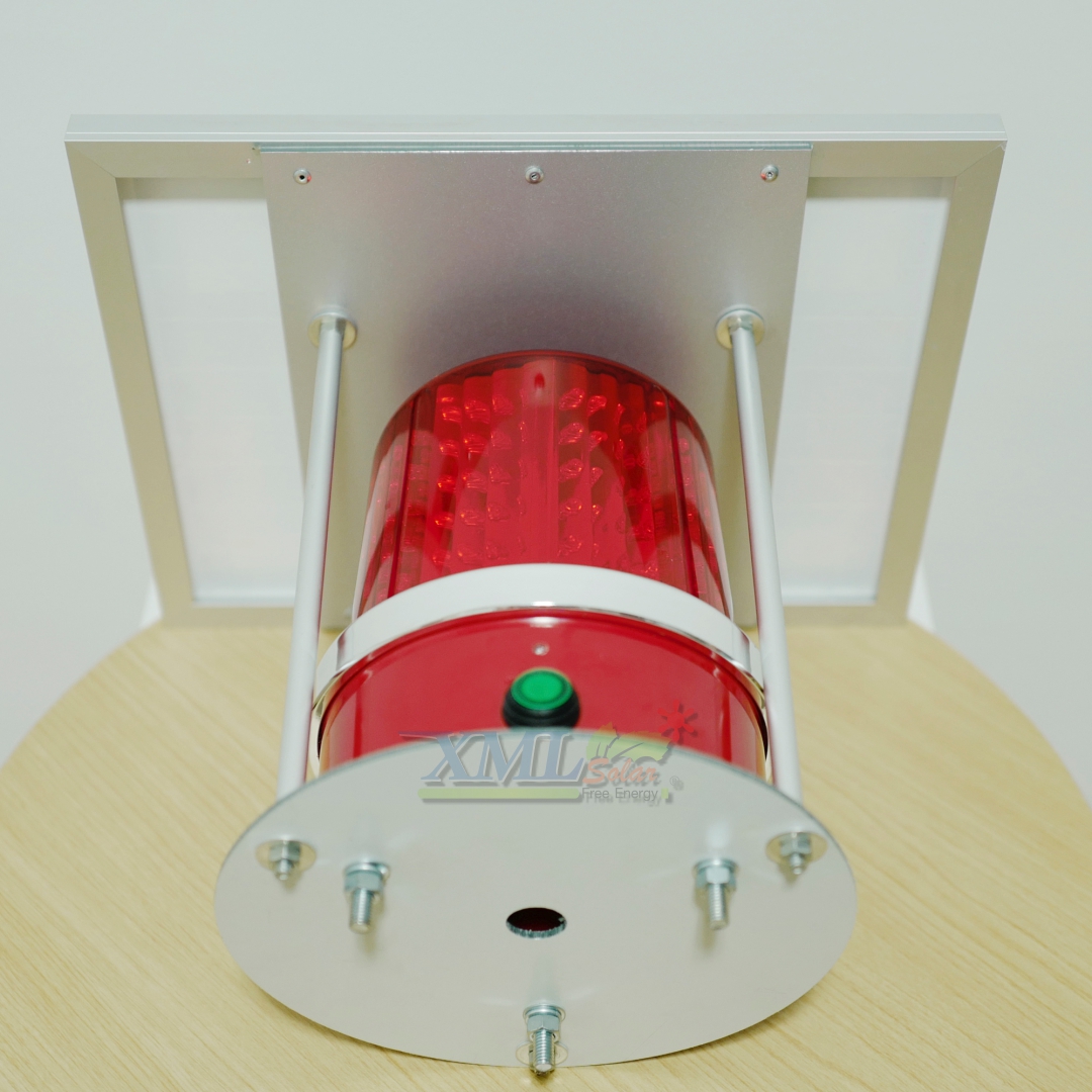 ไฟไซเรนพลังงานแสงอาทิตย์ (แสง : สีแดง) 10 watt