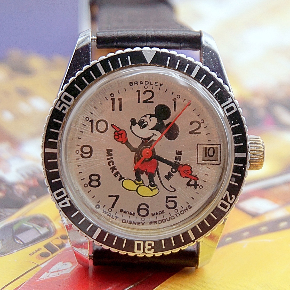 นาฬิกาเก่า MICKEY MOUSE ไขลาน