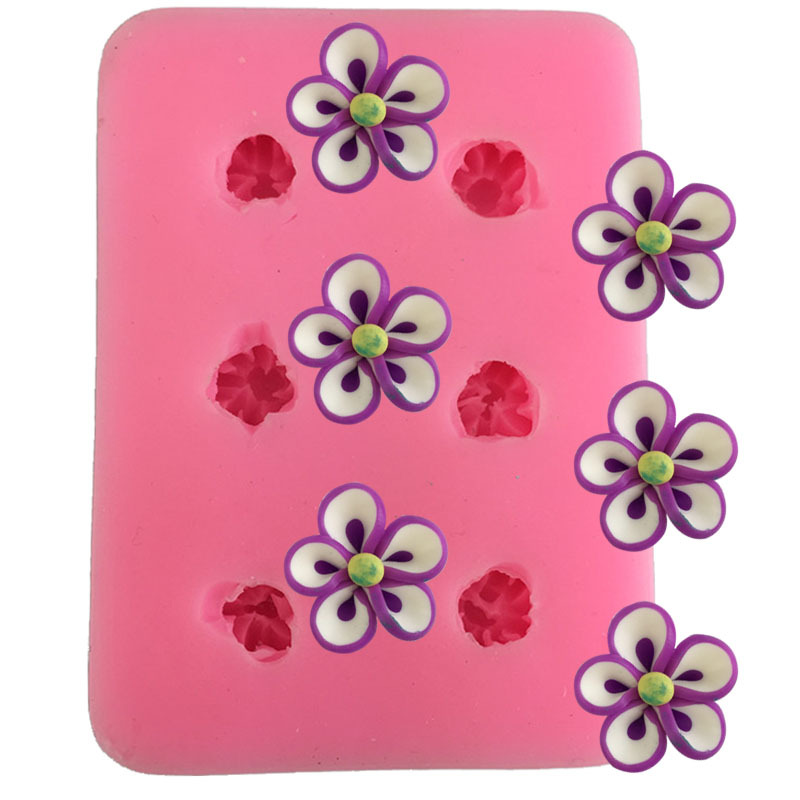 โมล(Mold) แม่พิมพ์ซิลิโคน ทำวุ้น ขนม สบู่ งานDiy รูปดอกลีลาวดี (เล็ก)