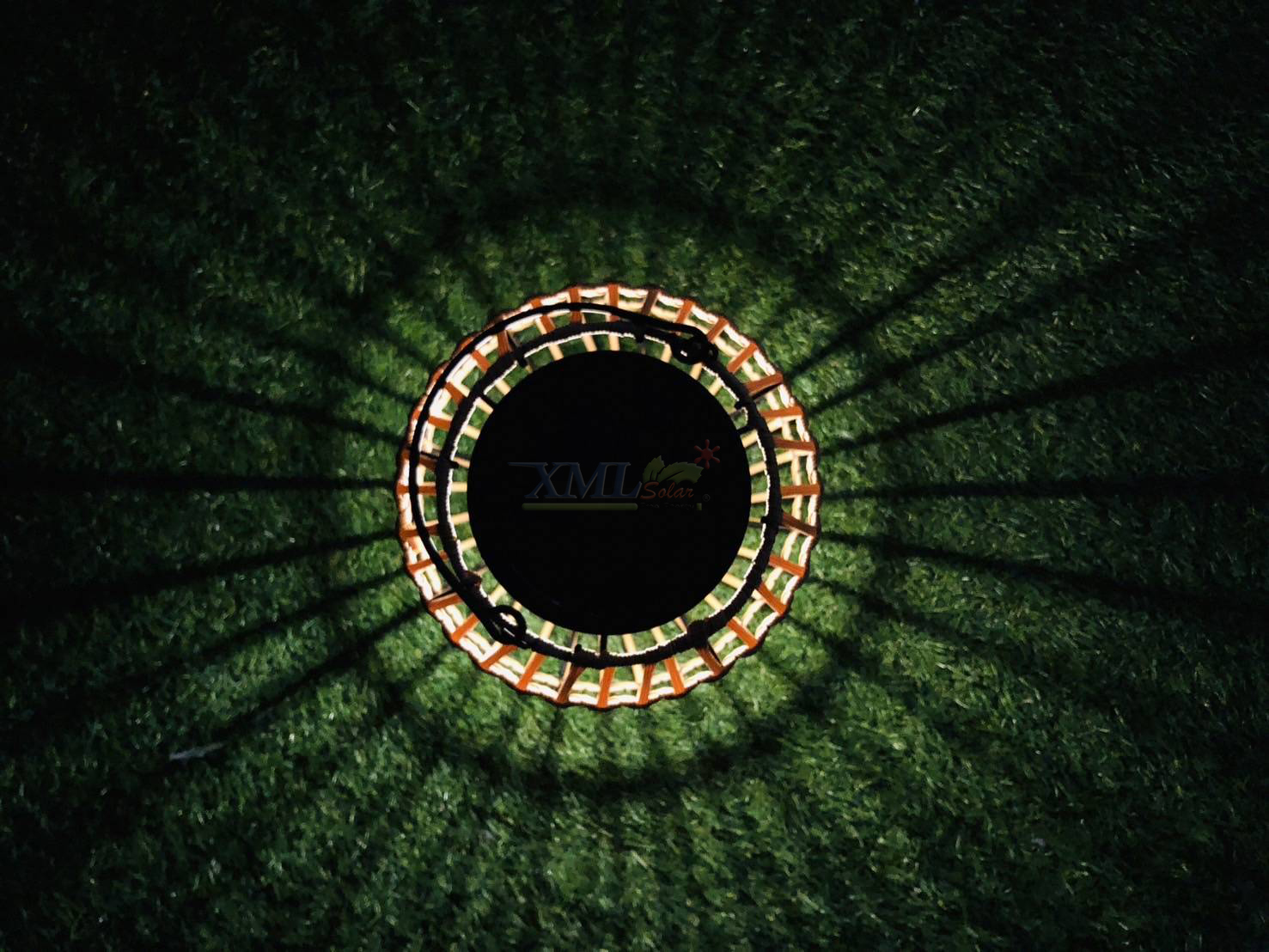 โคมไฟหวายโซล่าเซลล์ รุ่น MD-S3004 (แสง : เหลืองวอมไวท์)