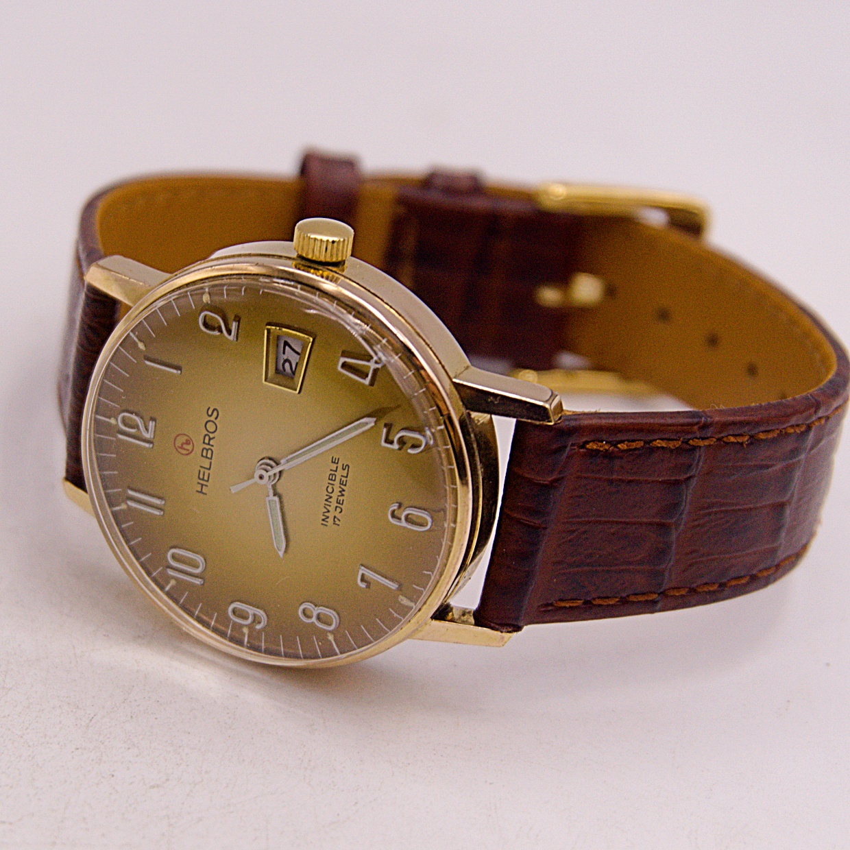 นาฬิกาเก่า HELBROS ไขลาน