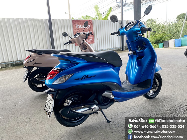 ★ดาวน์3,500★GRAND FILANO ปี 66 สีน้ำเงิน เครื่องเดิมแน่น ขับขี่นิ่มๆ ยูบ็อกใหญ่ ชุดสีสวยเป๊ะ เครื่องดี ศูนย์ดี ราคา 49,900