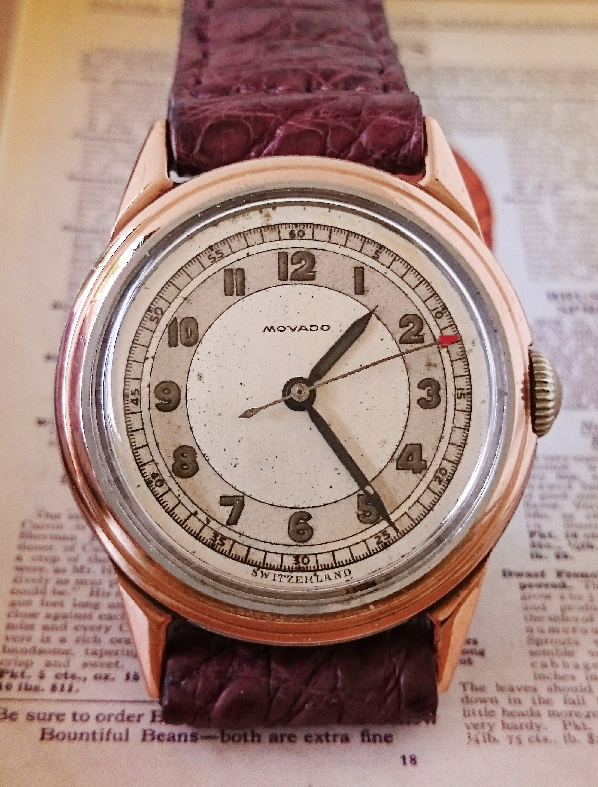 นาฬิกาเก่า MOVADO ไขลาน